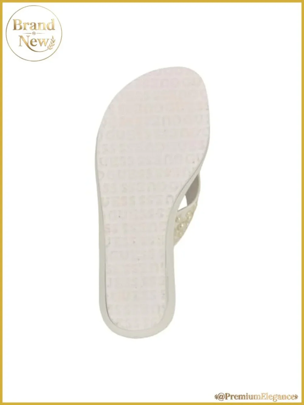 Pearl Strap Wedge Sandals Slip On 2.95 Inch Heel Platform